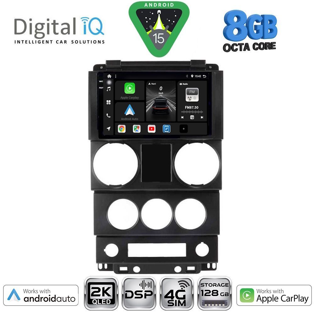 Βλησαρούλης Car Center - DIGITAL IQ BXF 11292_CPAA (9inc) MULTIMEDIA TABLET for JEEP WRANGLER  mod. 2006-2011