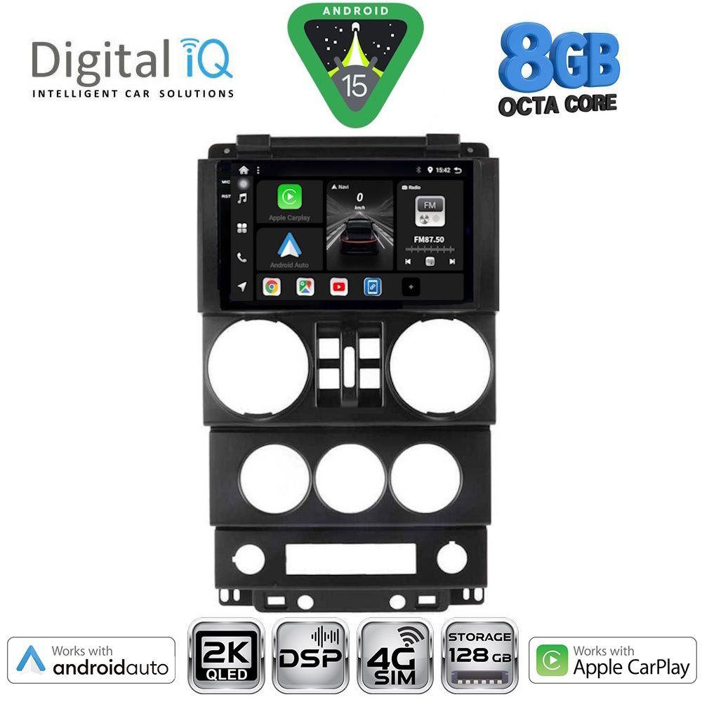 Βλησαρούλης Car Center - DIGITAL IQ BXF 11294_CPAA (9inc) MULTIMEDIA TABLET for JEEP WRANGLER  mod. 2006-2011