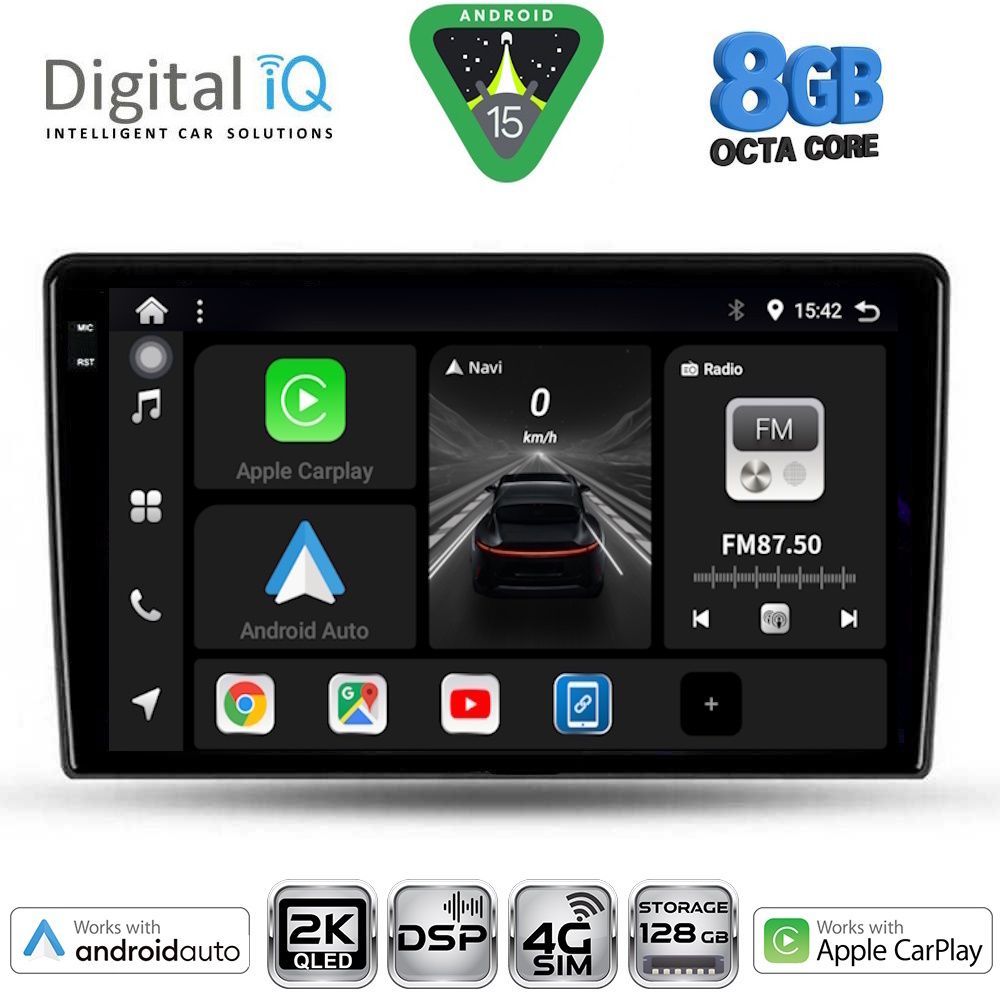 Βλησαρούλης Car Center - DIGITAL IQ BXF 11324_CPAA (CLIMA+A/C) (9inc) MULTIMEDIA TABLET for KIA SPORTAGE mod. 2004-2010