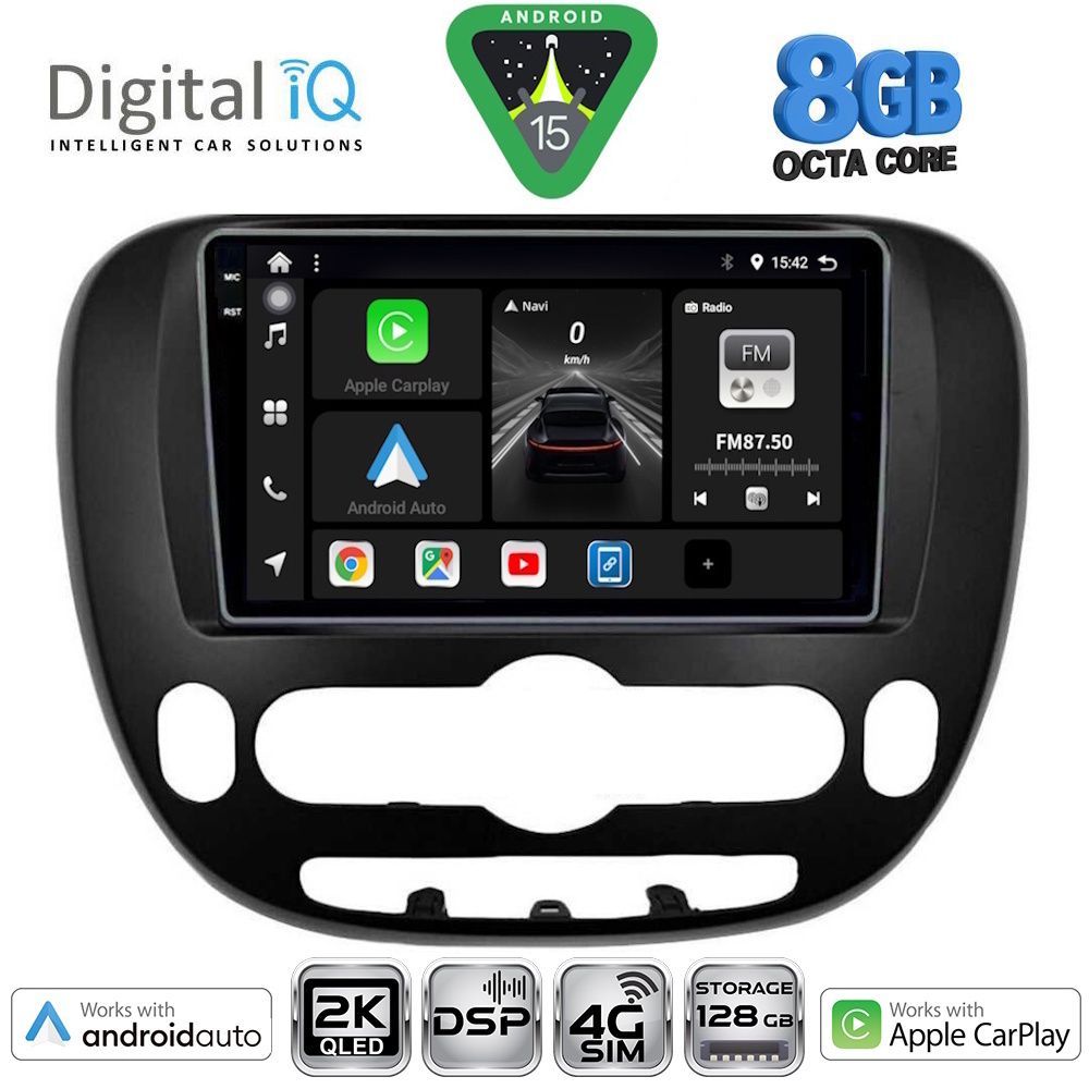 Βλησαρούλης Car Center - DIGITAL IQ BXF 11321_CPAA (9inc) MULTIMEDIA TABLET for KIA SOUL mod. 2014-2025