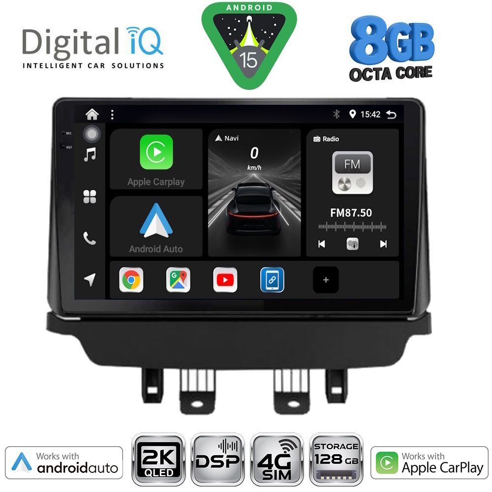 Βλησαρούλης Car Center - DIGITAL IQ BXF 11362_CPAA (9inc) MULTIMEDIA TABLET for MAZDA 2 mod. 2014-2023