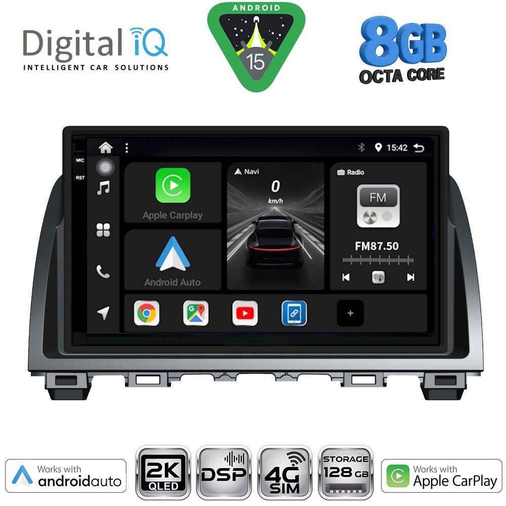 Βλησαρούλης Car Center - DIGITAL IQ BXF 11378_CPAA (9inc) MULTIMEDIA TABLET for MAZDA 6 mod. 2012-2017
