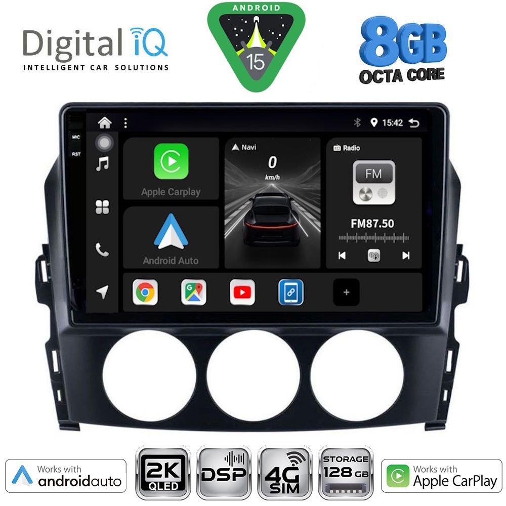 Βλησαρούλης Car Center - DIGITAL IQ BXF 11392_CPAA (9inc) MULTIMEDIA TABLET for MAZDA MX5 mod. 2005-2015