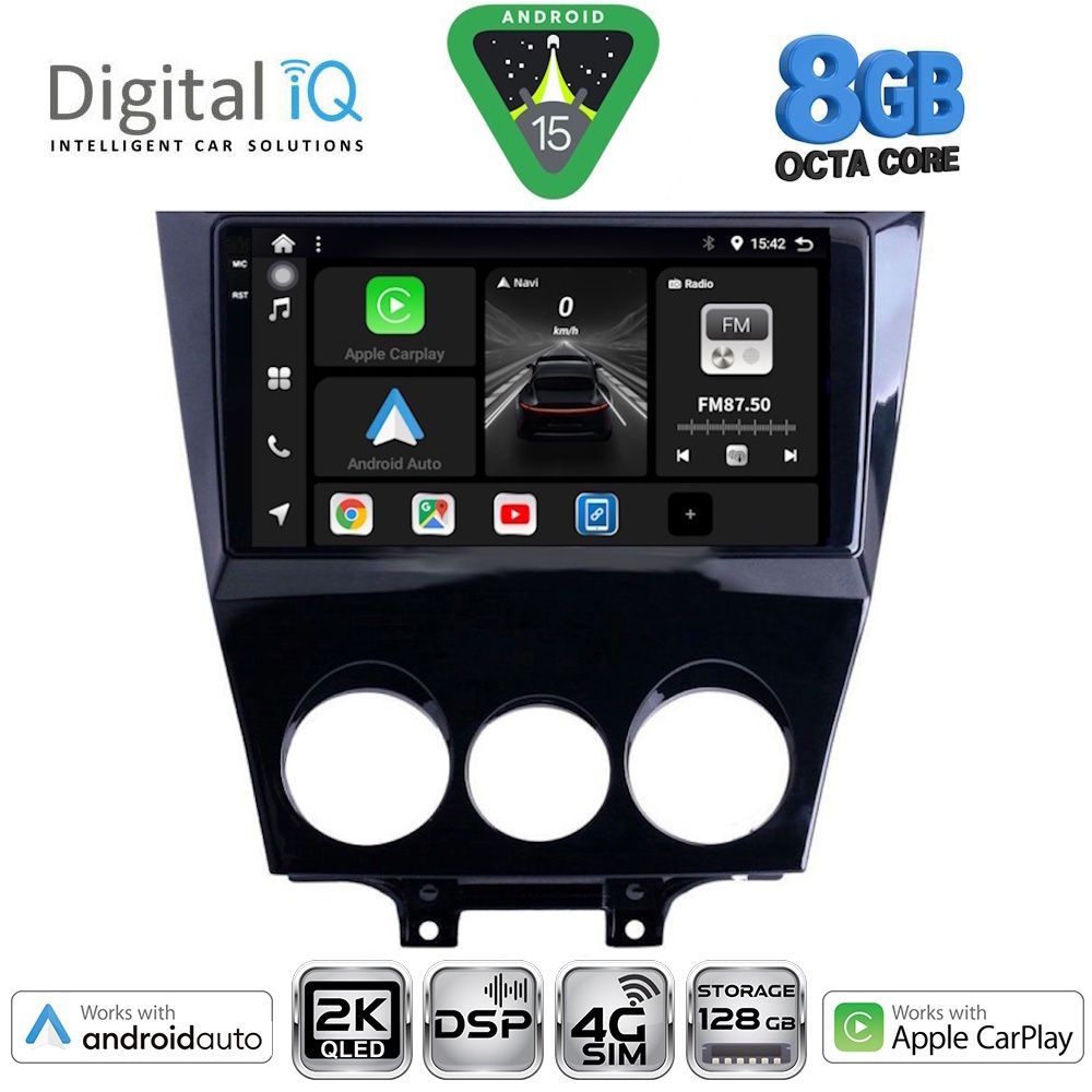 Βλησαρούλης Car Center - DIGITAL IQ BXF 11395_CPAA (9inc) MULTIMEDIA TABLET for MAZDA RX8 mod. 2008-2014