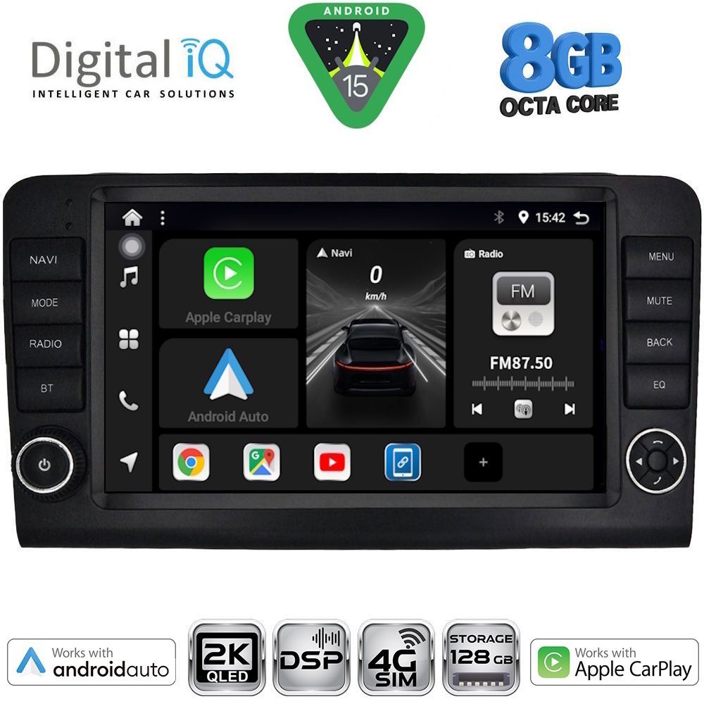 Βλησαρούλης Car Center - DIGITAL IQ BXF 11416_CPAA (9inc) MULTIMEDIA TABLET for MERCEDES ML (W164) – GL (X164) mod. 2005-2011