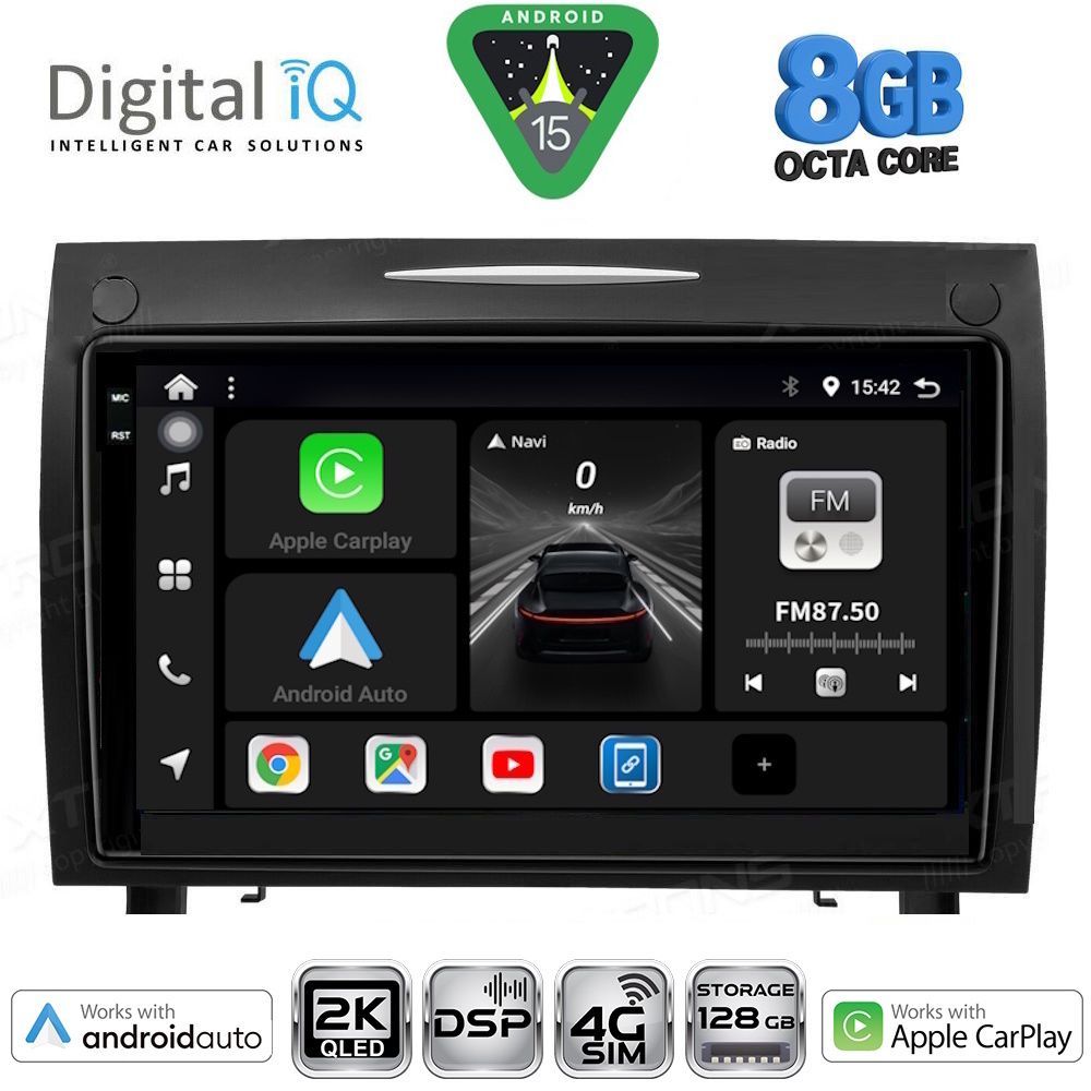 Βλησαρούλης Car Center - DIGITAL IQ BXF 11419_CPAA (9inc) MULTIMEDIA TABLET for MERCEDES SLK R171 mod. 2004-2010
