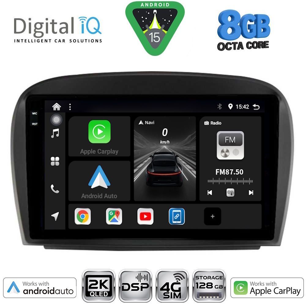 Βλησαρούλης Car Center - DIGITAL IQ BXF 11427_CPAA (9inc) MULTIMEDIA TABLET for MERCEDES SL (R230) FACELIFT mod. 2006-2012