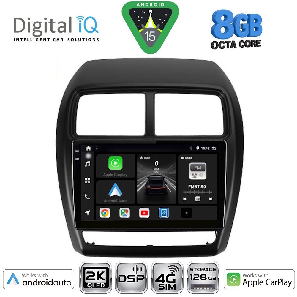 Βλησαρούλης Car Center - DIGITAL IQ BXF 11431_CPAA (9inc) MULTIMEDIA TABLET for MITSUBISHI ASX mod. 2020-2023