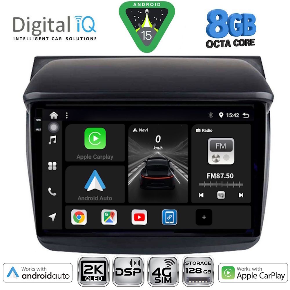 Βλησαρούλης Car Center - DIGITAL IQ BXF 11436_CPAA (9inc) MULTIMEDIA TABLET for MITSUBISHI L200 mod. 2006-2015