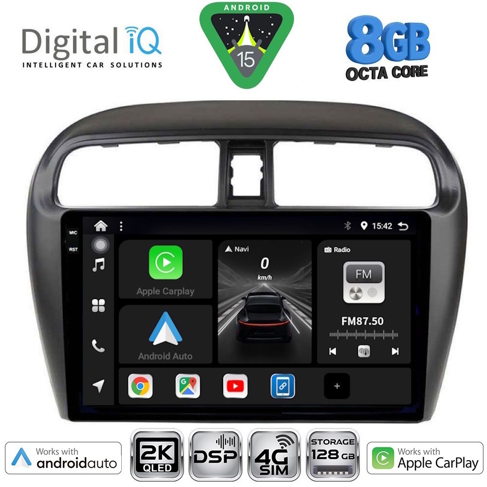 Βλησαρούλης Car Center - DIGITAL IQ BXF 11448_CPAA (9inc) MULTIMEDIA TABLET for MITSUBISHI SPACESTAR mod. 2013-2020