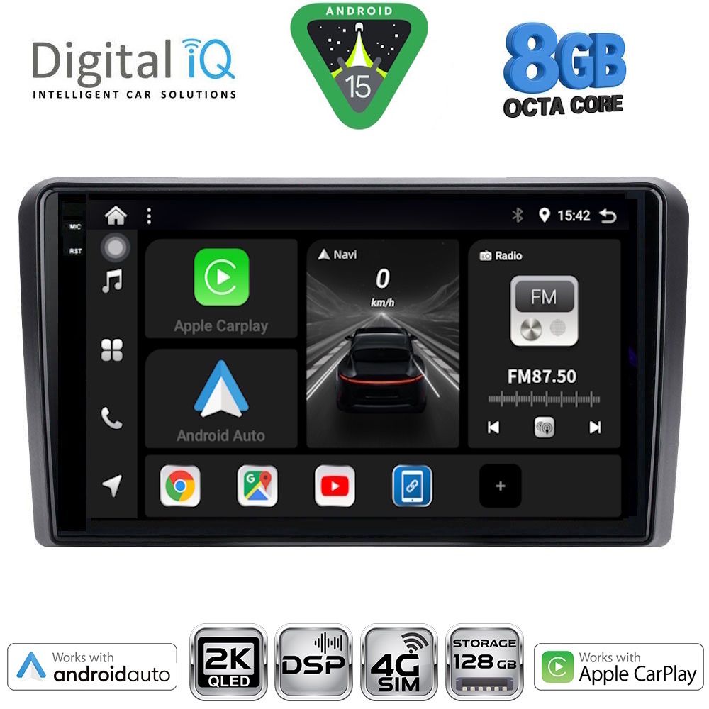 Βλησαρούλης Car Center - DIGITAL IQ BXF 11455_CPAA (9inc) MULTIMEDIA TABLET for NISSAN PRIMERA P12 mod. 2001-2008