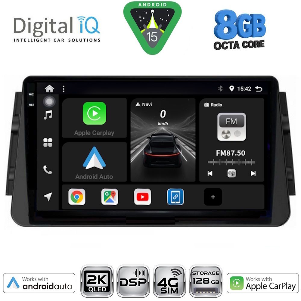 Βλησαρούλης Car Center - DIGITAL IQ BXF 11460_CPAA (9inc) MULTIMEDIA TABLET for NISSAN MICRA mod. 2017-2025