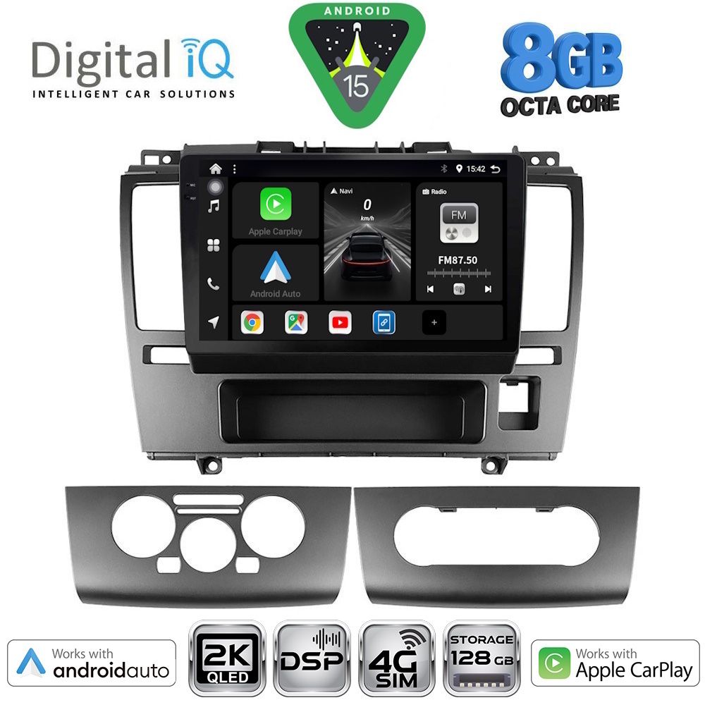 Βλησαρούλης Car Center - DIGITAL IQ BXF 11465_CPAA (9inc) MULTIMEDIA TABLET for NISSAN TIDA mod. 2004-2013