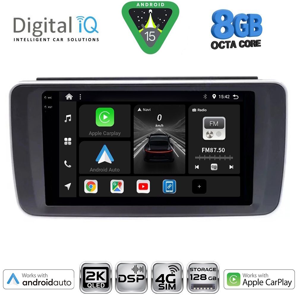 Βλησαρούλης Car Center - DIGITAL IQ BXF 11473_CPAA (9inc) MULTIMEDIA TABLET for NISSAN LEAF mod. 2018-2026