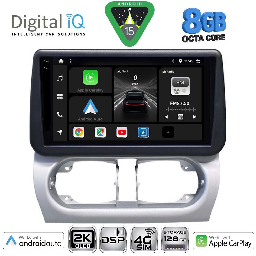 Βλησαρούλης Car Center - DIGITAL IQ BXF 11500_CPAA (9inc) MULTIMEDIA TABLET for OPEL CORSA C mod 2000-2006 - TIGRA mod. 2004-2009