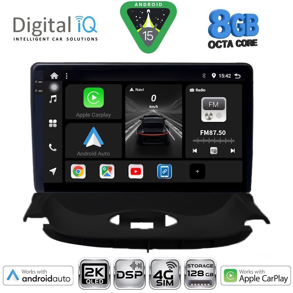 Βλησαρούλης Car Center - DIGITAL IQ BXF 11505_CPAA (9inc) MULTIMEDIA TABLET for PEUGEOT 206 mod. 1998-2006