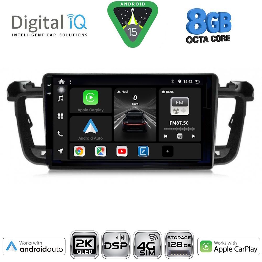 Βλησαρούλης Car Center - DIGITAL IQ BXF 11518_CPAA (9inc) MULTIMEDIA TABLET for PEUGEOT 508 mod. 2010-2016
