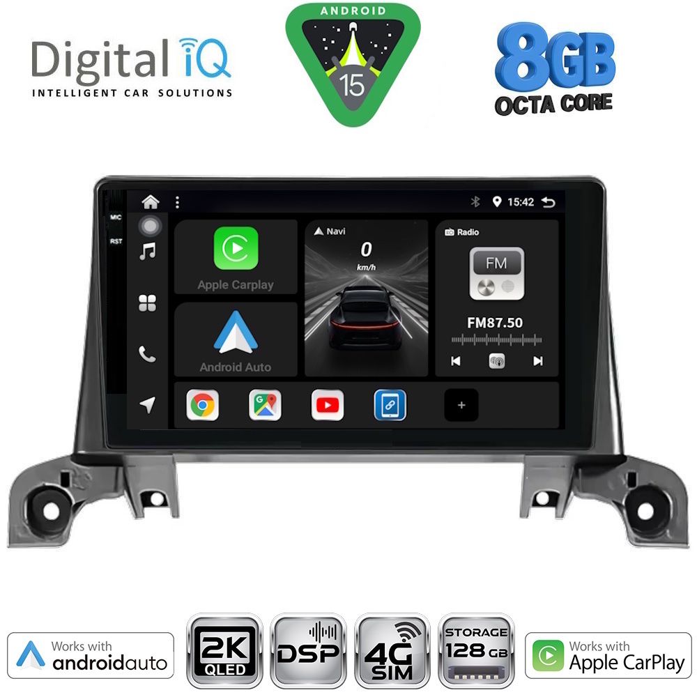 Βλησαρούλης Car Center - DIGITAL IQ BXF 11519_CPAA (9inc) MULTIMEDIA TABLET for PEUGEOT 3008 - 5008 mod. 2016-2024