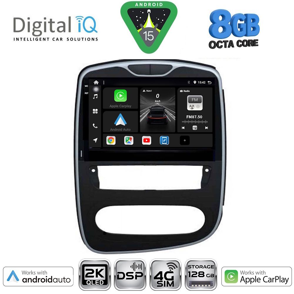 Βλησαρούλης Car Center - DIGITAL IQ BXF 11545_CPAA (10inc) MULTIMEDIA TABLET for RENAULT CLIO mod. 2016-2019