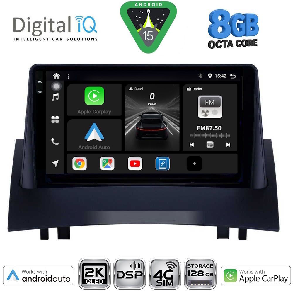 Βλησαρούλης Car Center - DIGITAL IQ BXF 11555_CPAA (9inc) MULTIMEDIA TABLET for RENAULT MEGANE 2 mod. 2002-2008