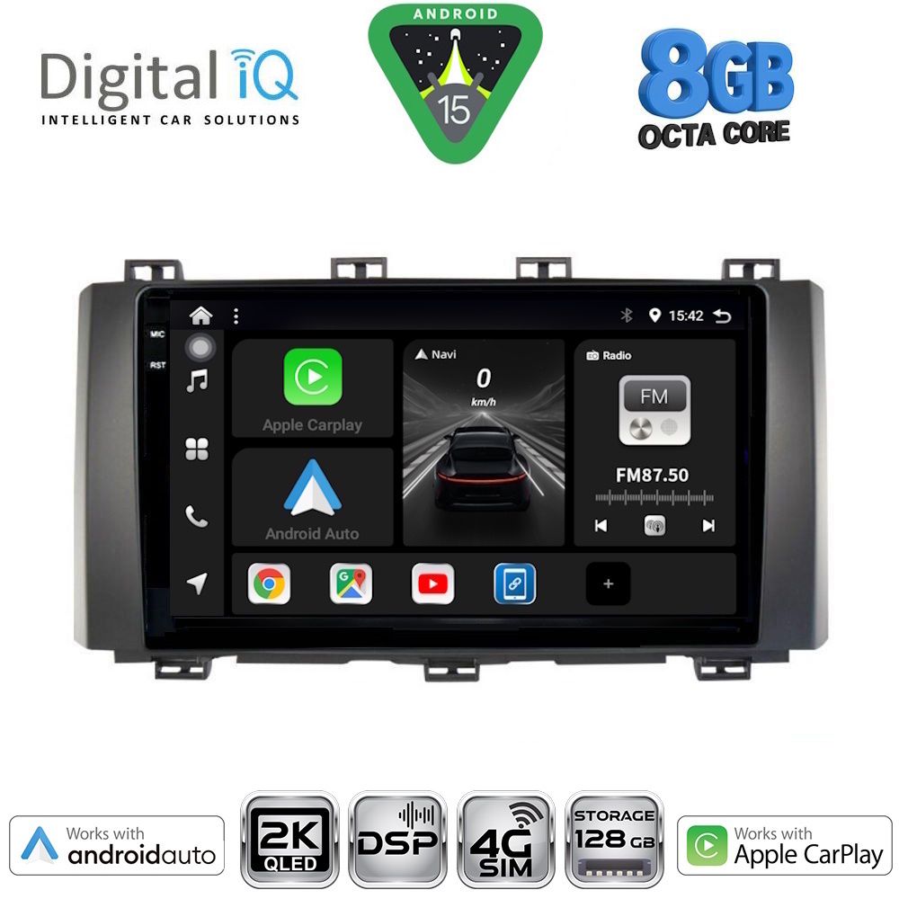 Βλησαρούλης Car Center - DIGITAL IQ BXF 11568_CPAA (9inc) MULTIMEDIA TABLET for SEAT ATECA mod. 2017-2026