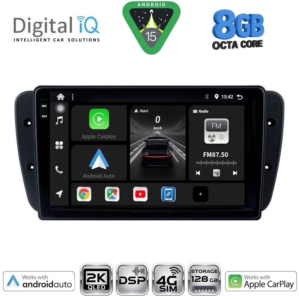 Βλησαρούλης Car Center - DIGITAL IQ BXF 11571_CPAA (9inc) MULTIMEDIA TABLET for SEAT IBIZA mod. 2008-2015