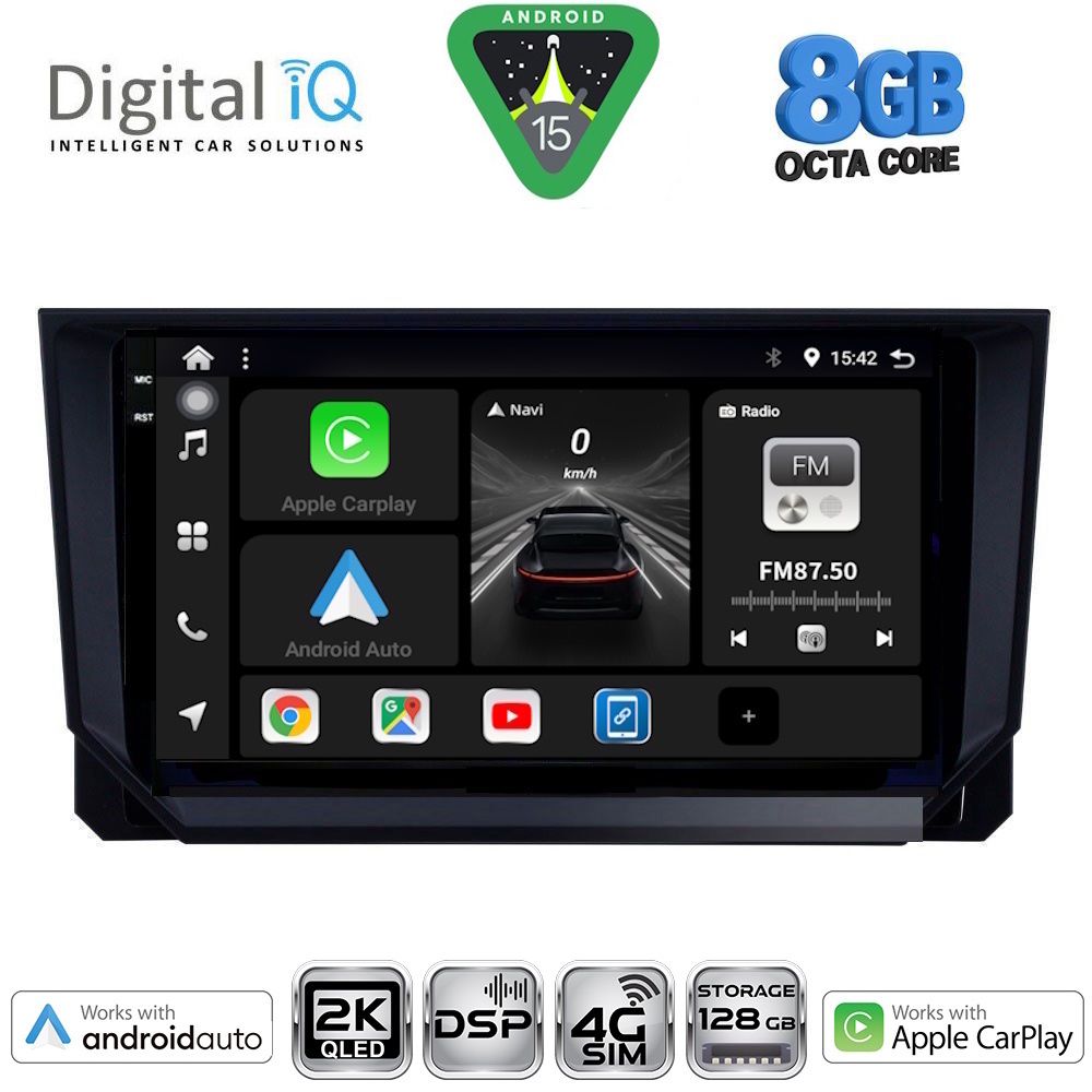 Βλησαρούλης Car Center - DIGITAL IQ BXF 11573_CPAA (9inc) MULTIMEDIA TABLET for SEAT ARONA - IBIZA mod. 2018-2026