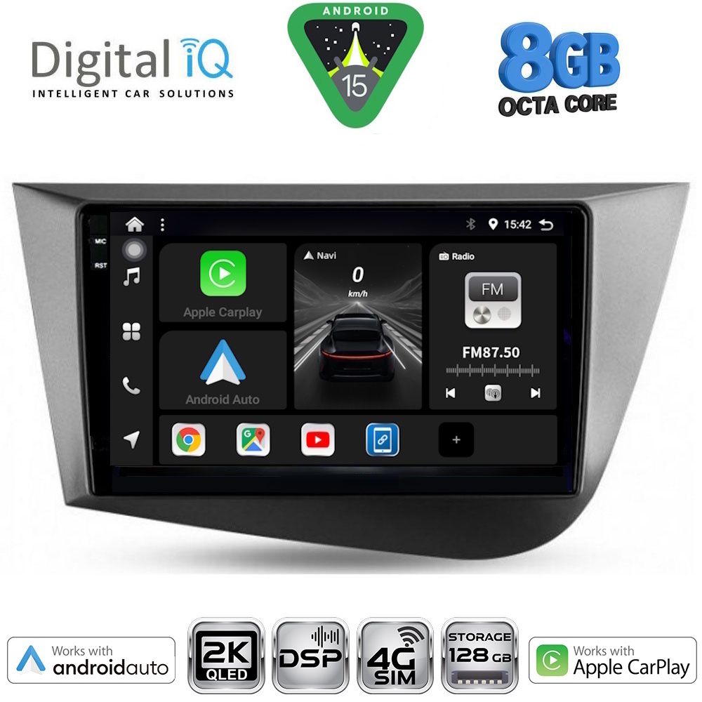 Βλησαρούλης Car Center - DIGITAL IQ BXF 11574_CPAA (9inc) MULTIMEDIA TABLET for SEAT LEON mod. 2005-2012