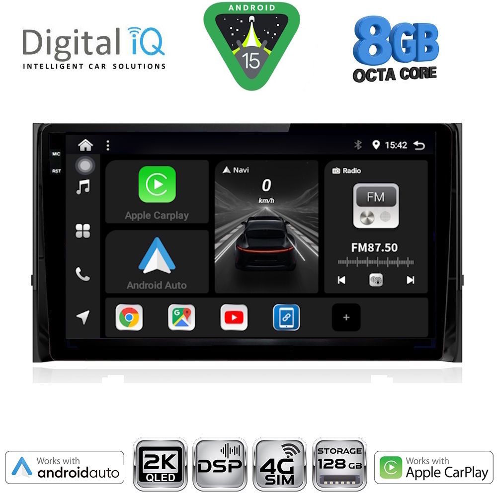 Βλησαρούλης Car Center - DIGITAL IQ BXF 11584_CPAA (10inc) MULTIMEDIA TABLET for SKODA KAROQ - KODIAQ mod. 2016-2024