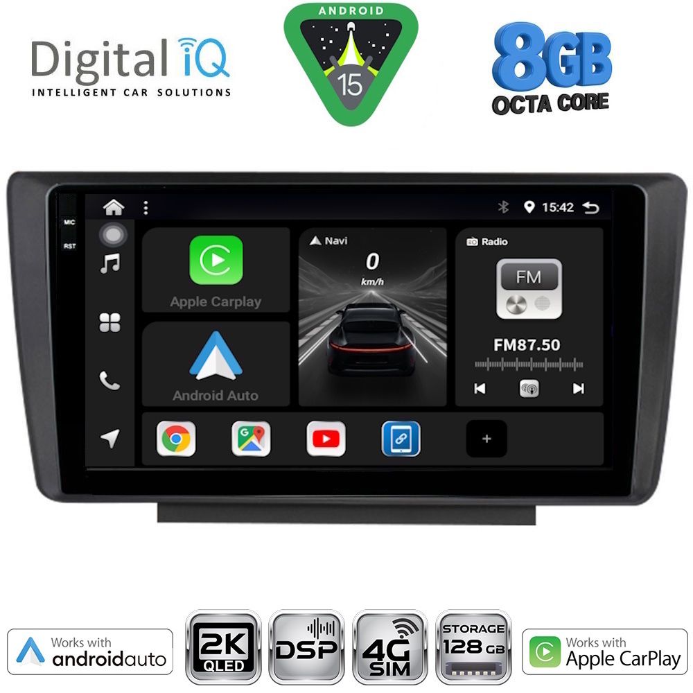 Βλησαρούλης Car Center - DIGITAL IQ BXF 11594_CPAA (9inc) MULTIMEDIA TABLET for SKODA OCTAVIA 5 mod. 2005-2012