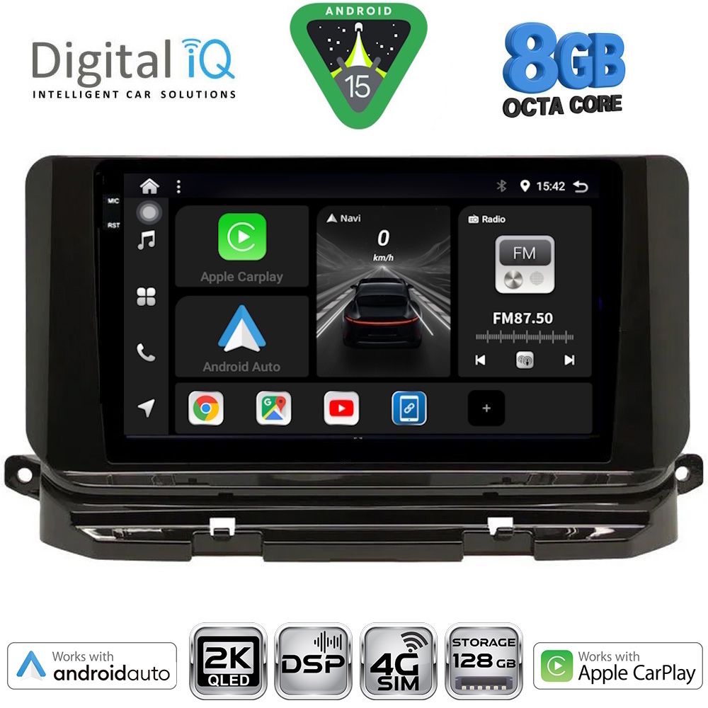 Βλησαρούλης Car Center - DIGITAL IQ BXF 11598_CPAA (10inc) MULTIMEDIA TABLET for SKODA OCTAVIA 8 mod. 2021-2026
