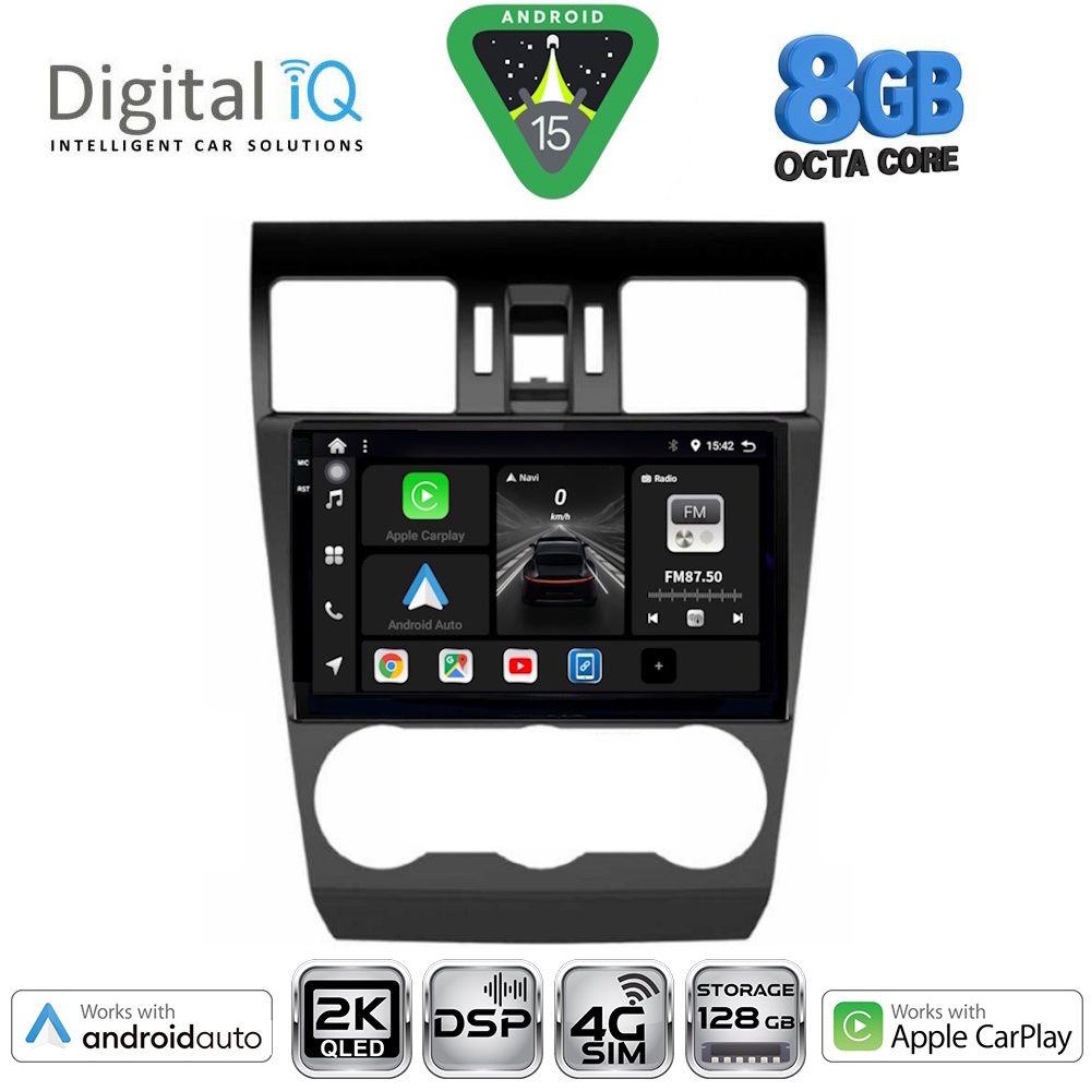 Βλησαρούλης Car Center - DIGITAL IQ BXF 11663_CPAA (9inc) MULTIMEDIA TABLET for SUBARU FORESTER - IMPREZA - XV mod. 2013-2019