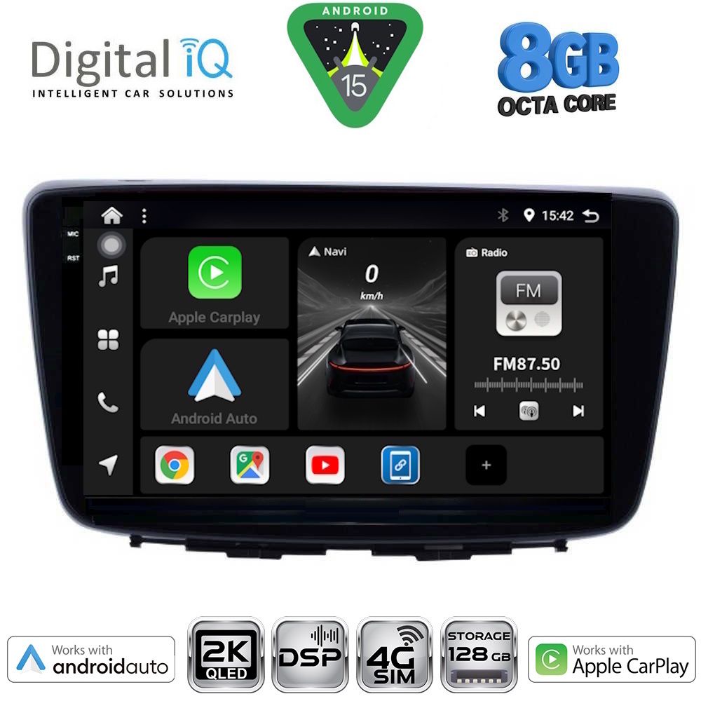 Βλησαρούλης Car Center - DIGITAL IQ BXF 11672_CPAA (9inc) MULTIMEDIA TABLET for SUZUKI BALENO mod. 2016-2022