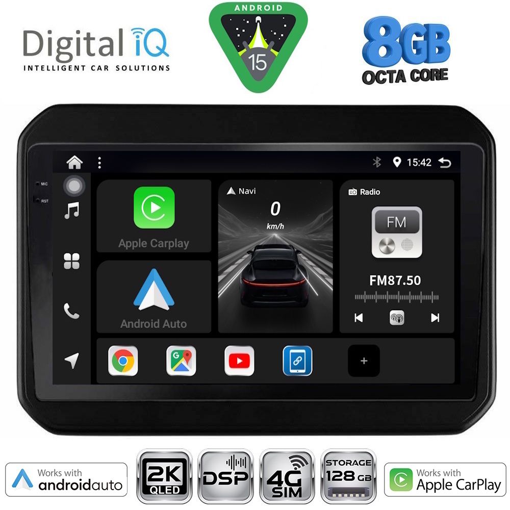 Βλησαρούλης Car Center - DIGITAL IQ BXF 11676_CPAA (9inc) MULTIMEDIA TABLET for SUZUKI IGNIS mod. 2016-2026