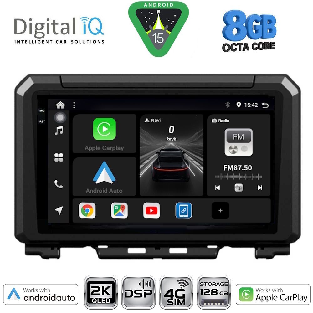 Βλησαρούλης Car Center - DIGITAL IQ BXF 11679_CPAA (9inc) MULTIMEDIA TABLET for SUZUKI JIMNY mod. 2017-2026