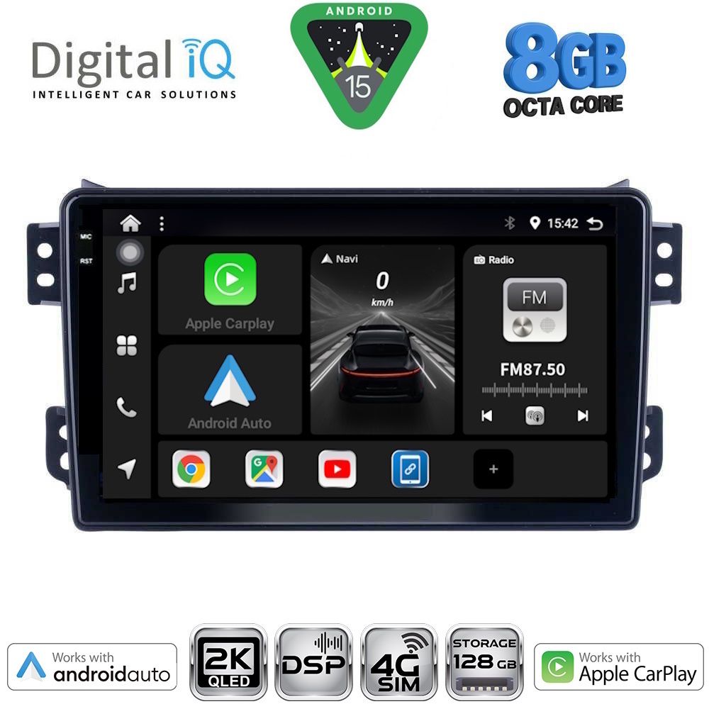 Βλησαρούλης Car Center - DIGITAL IQ BXF 11682_CPAA (9inc) MULTIMEDIA TABLET for OPEL AGILA - SUZUKI SPLASH mod. 2008-2018