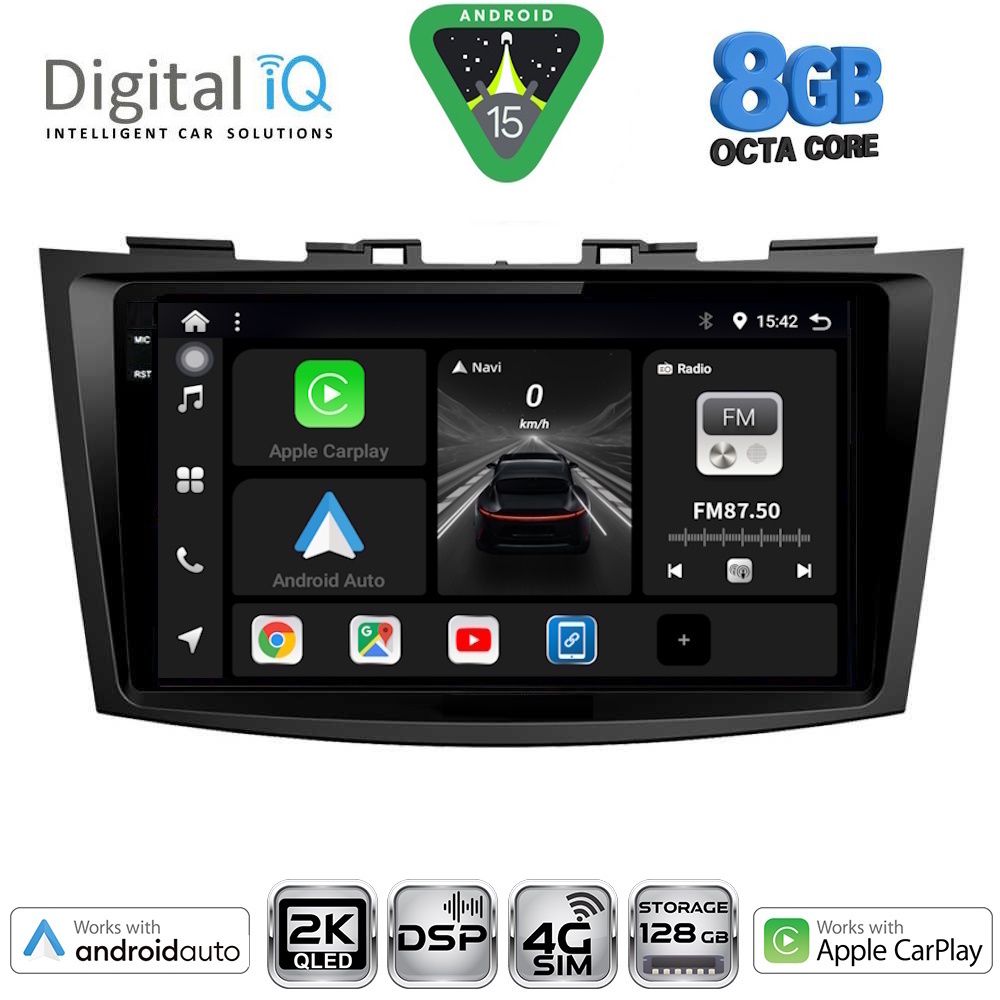 Βλησαρούλης Car Center - DIGITAL IQ BXF 11685_CPAA (9inc) MULTIMEDIA TABLET for SUZUKI SWIFT mod. 2011-2016