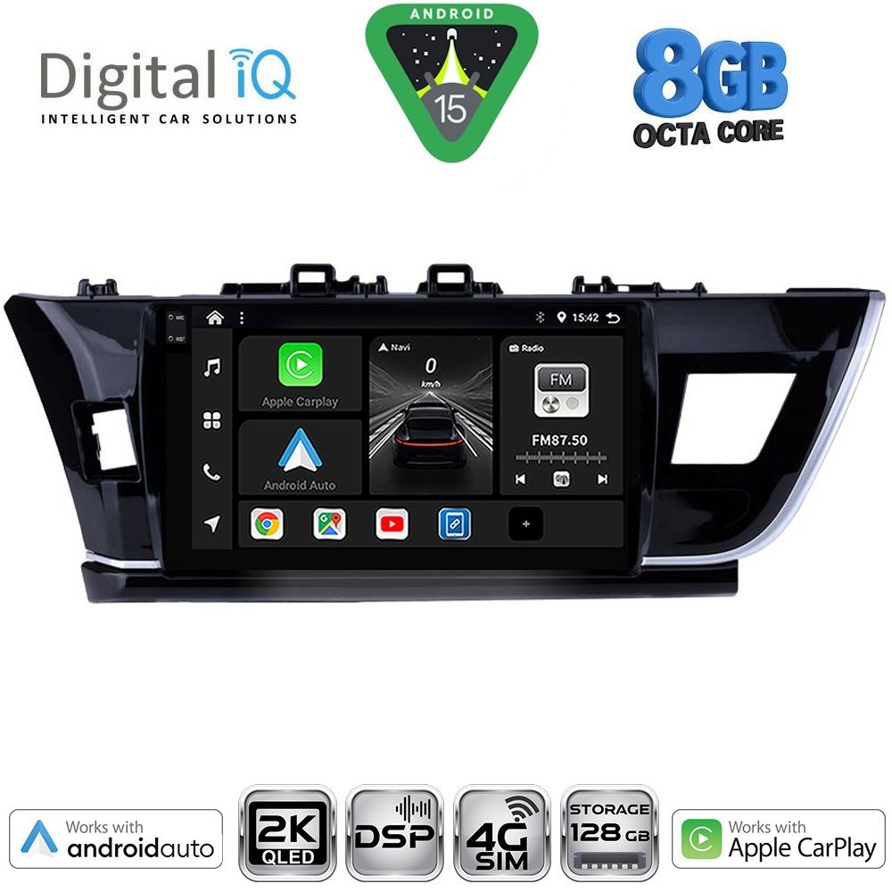 Βλησαρούλης Car Center - DIGITAL IQ BXF 11714BIG_CPAA (10inc) MULTIMEDIA TABLET for TOYOTA COROLLA mod. 2013-2016