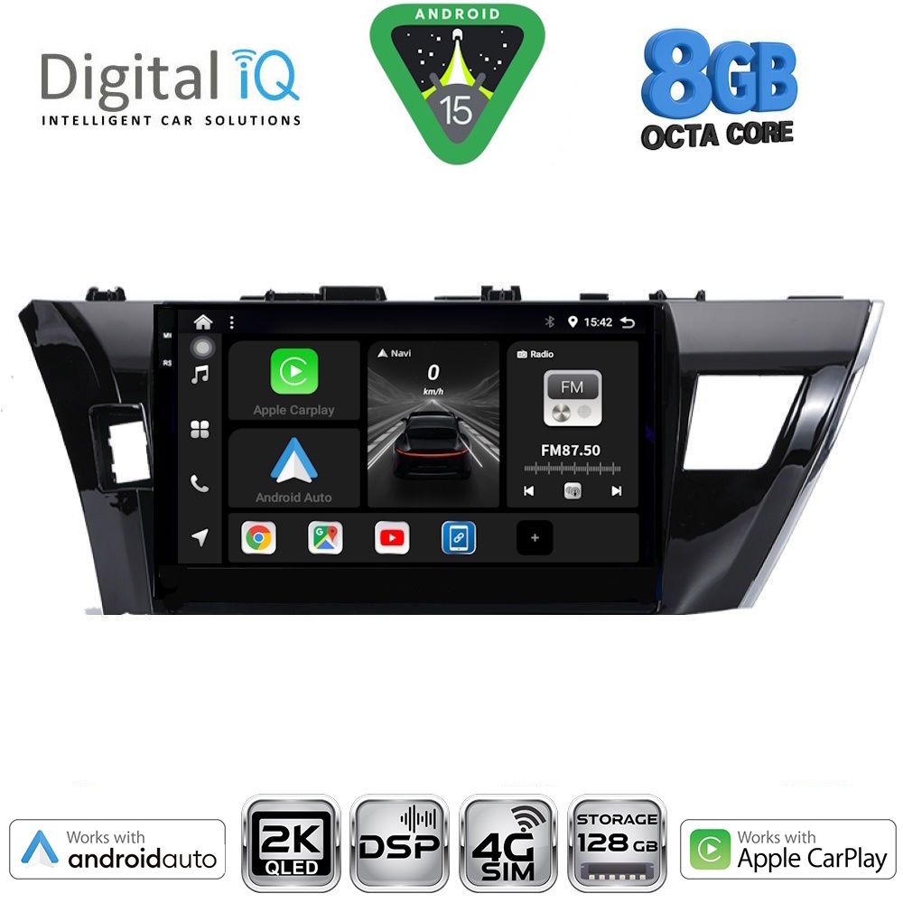 Βλησαρούλης Car Center - DIGITAL IQ BXF 11714_CPAA (10inc) MULTIMEDIA TABLET for TOYOTA COROLLA mod. 2013-2016
