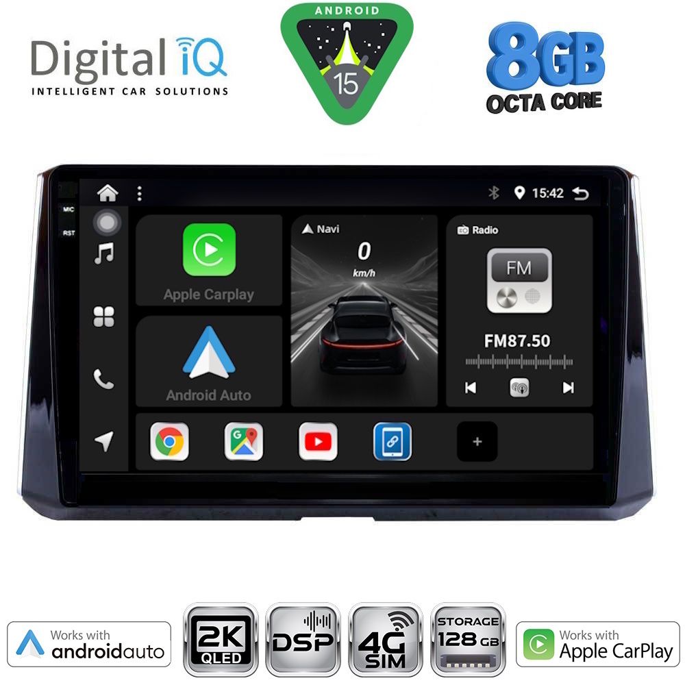 Βλησαρούλης Car Center - DIGITAL IQ BXF 11716_CPAA (10inc) MULTIMEDIA TABLET for TOYOTA COROLLA mod. 2019-2026
