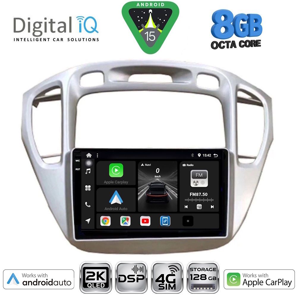 Βλησαρούλης Car Center - DIGITAL IQ BXF 11718_CPAA (9inc) MULTIMEDIA TABLET for TOYOTA HIGHLANDER mod. 2002-2009