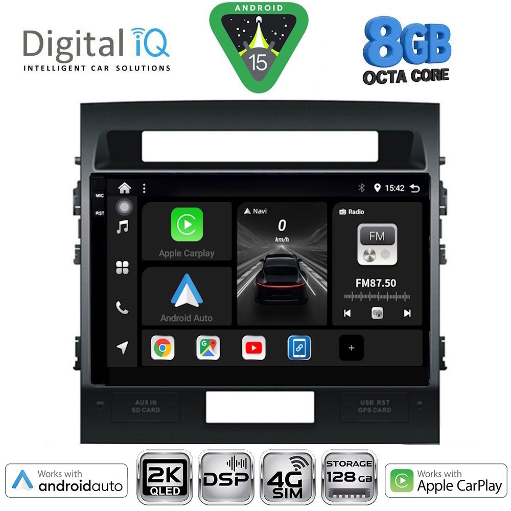 Βλησαρούλης Car Center - DIGITAL IQ BXF 11724_CPAA (10inc) MULTIMEDIA TABLET for TOYOTA LANDCRUISER mod. 2008-2015