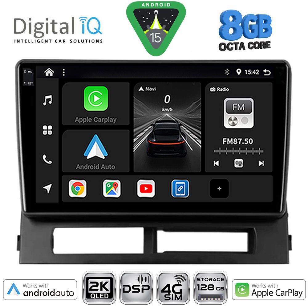 Βλησαρούλης Car Center - DIGITAL IQ BXF 11728DASH_CPAA (9inc) MULTIMEDIA TABLET for TOYOTA PRIUS mod. 2003-2009 (Supports Original Clima-HYBRID)