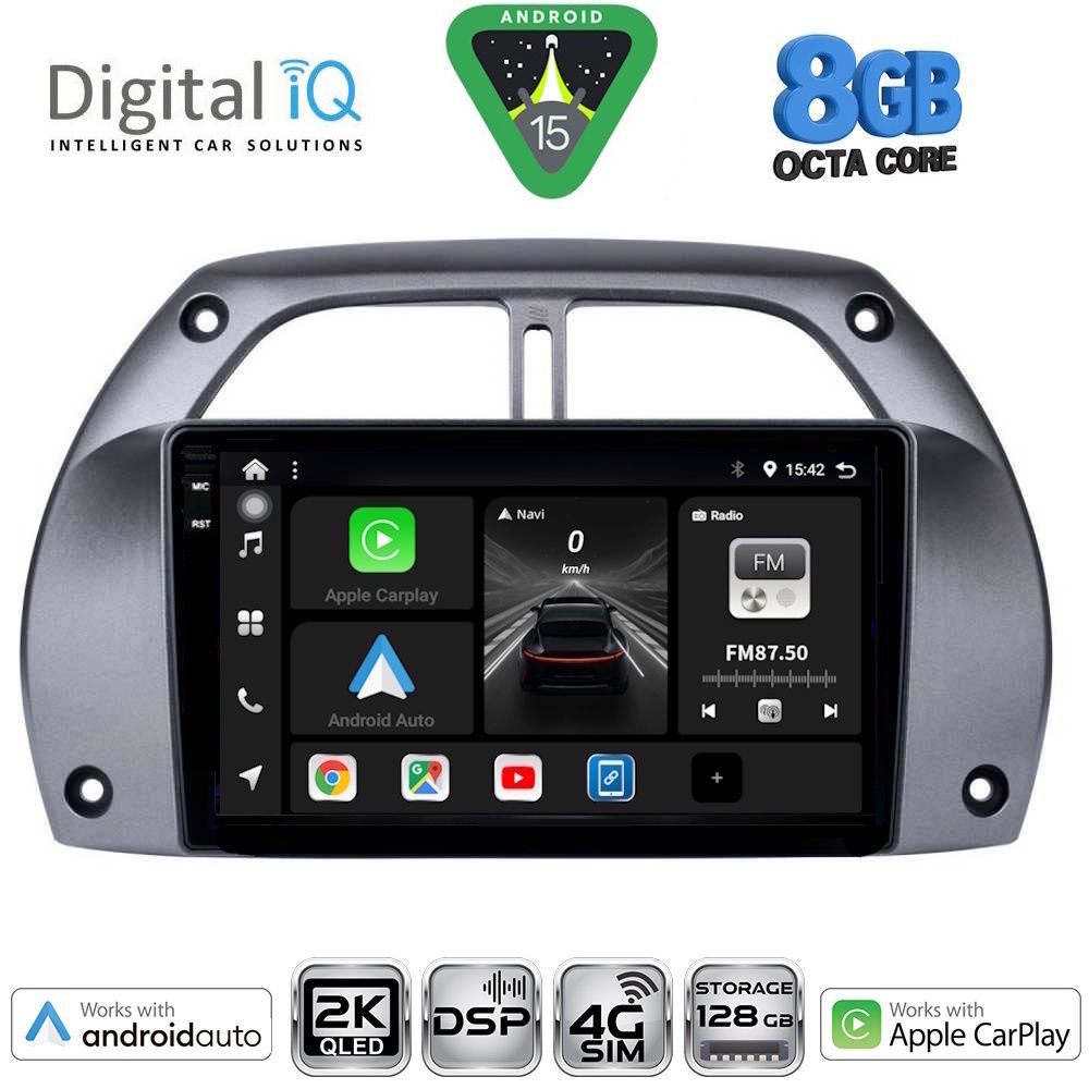 Βλησαρούλης Car Center - DIGITAL IQ BXF 11730_CPAA A/C (9inc) MULTIMEDIA TABLET for TOYOTA RAV 4 mod. 2000-2006