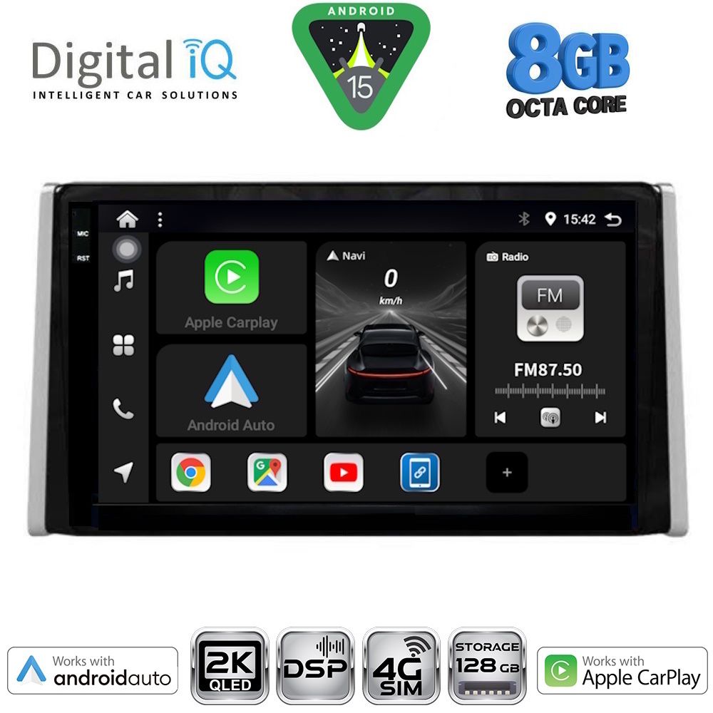 Βλησαρούλης Car Center - DIGITAL IQ BXF 11734_CPAA (10inc) MULTIMEDIA TABLET for TOYOTA RAV 4 mod. 2019-2025