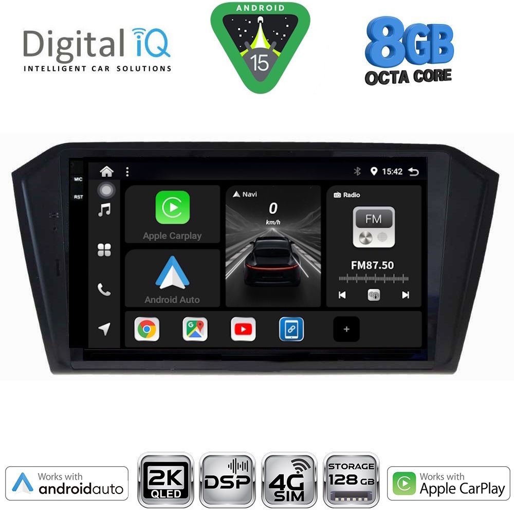 Βλησαρούλης Car Center - DIGITAL IQ BXF 11750_CPAA (10inc) MULTIMEDIA TABLET for VW PASSAT mod. 2016-2023