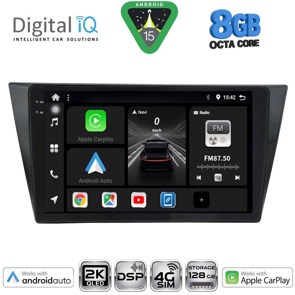 Βλησαρούλης Car Center - DIGITAL IQ BXF 11761_CPAA (10inc) MULTIMEDIA TABLET for VW TIGUAN mod. 2016-2024