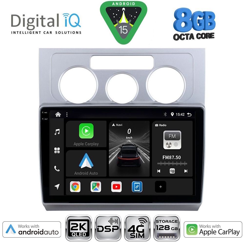 Βλησαρούλης Car Center - DIGITAL IQ BXF 11767_CPAA A/C (10inc) MULTIMEDIA TABLET for VW TOURAN mod. 2003-2010