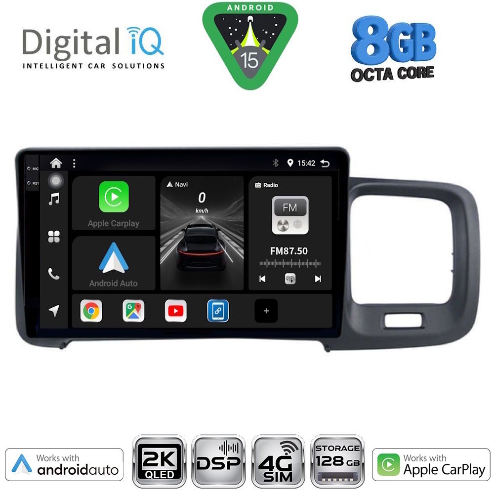 Βλησαρούλης Car Center - DIGITAL IQ BXF 11785_CPAA (9inc) MULTIMEDIA TABLET for VOLVO S60 mod. 2010-2018
