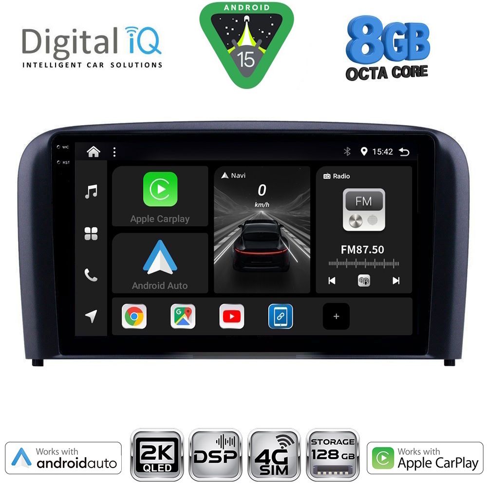Βλησαρούλης Car Center - DIGITAL IQ BXF 11786_CPAA (9inc) MULTIMEDIA TABLET for VOLVO S80 mod. 1998-2006
